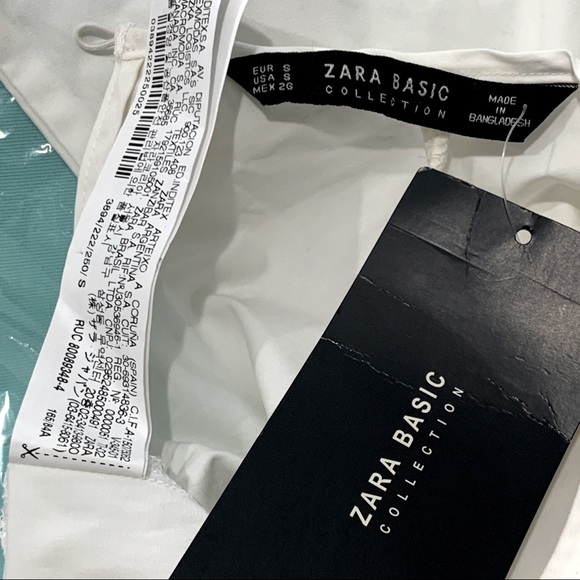 NEW ZARA Basics White Blouse - Picture 3 of 3